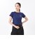 124K3010300　W cropped T-shirt　NAVY　682605-0003