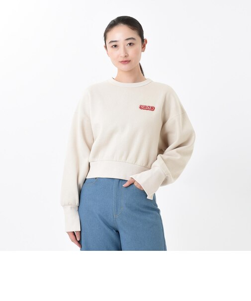 124K3041100　W cuff slit sweat　NATURAL　682613-0001