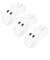 1386313　U UA TC 3pk No Show　100WHT/WHT/BLK　684406-0002