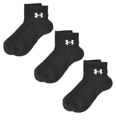 1386372 U UA TC 3pk Qtr 002BLK/BLK/WHT 684407-0001