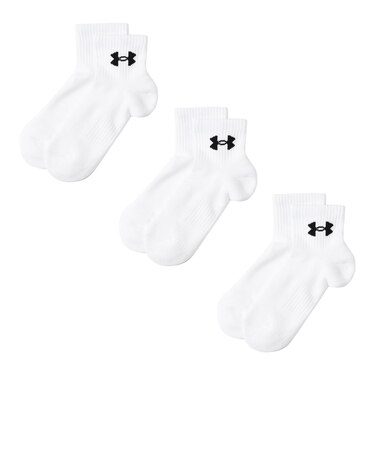 1386372 U UA TC 3pk Qtr 101WHT/WHT/BLK 684407-0002