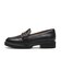W30773　W GIANA BUCKLE LOAFERS　BLACK LTR　687318-0001