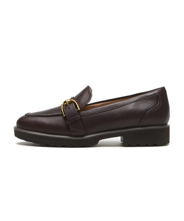 W30774 W GIANA BUCKLE LOAFERS DKCHOCOLATE LTR 687319-0001