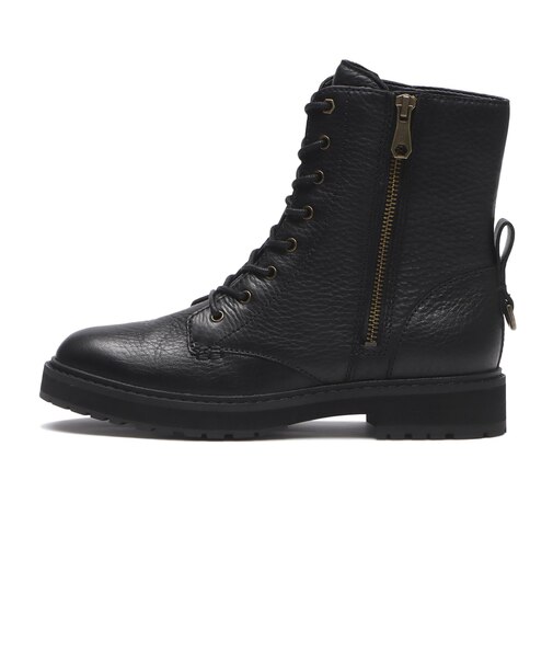 W26376 W GREENWICH LACE UP BOOTIE BLACK LTR WP 687325-0001
