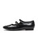 W7054　2BELT TOE CAP FLAT　BLACK　682250-0001