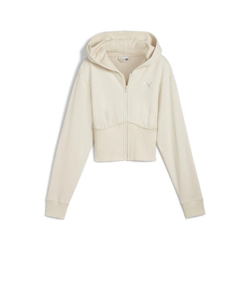 629099　W DT GYM2K CROPPED FZ HOODIE　87ALPINE SNOW　686455-0003