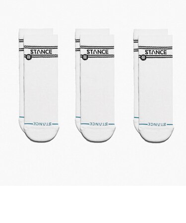 A356A24BAS#WHT　BASIC QUARTER 3 PACK　WHITE　684367-0001