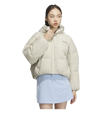 JD3786 W PUFFER CROP DOWN PUTTYGREY 683079-0001