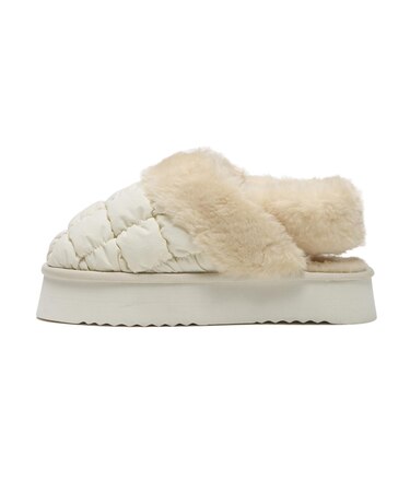 W7052 NYLON PUFFY MULE ST BEIGE 682080-0002
