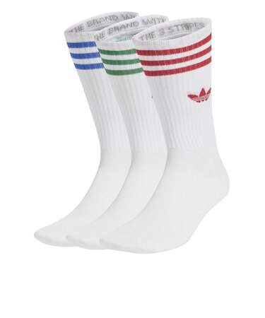 JJ1984　U HIGH CREW SOCKS 3P　WHT/BET/BLU/GRN　689932-0001