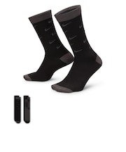 HM5873　U 2P-200 SWSH SOCKS　901BLK/DGRY　690335-0001