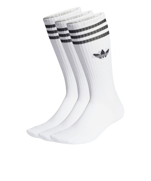 IJ0734　U HIGH CREW SOCKS 3P　WHITE　689929-0001