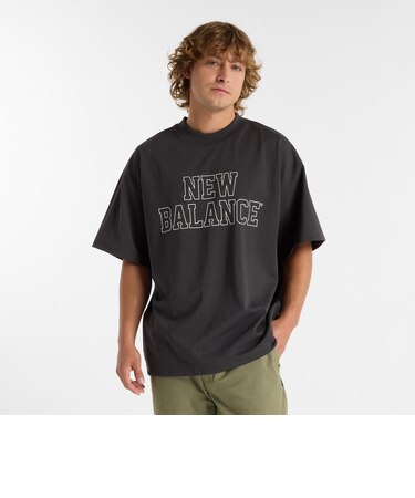AMT51509BLK　M ｵｰﾊﾞｰｻｲｽﾞｽﾞﾄﾞｼｮｰﾄｽﾘｰﾌﾞTｼｬﾂ　BLK　692768-0001