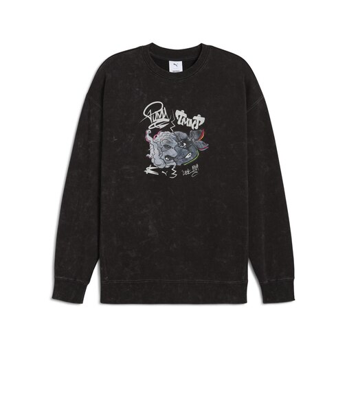 630100　M TMNT RELAXED GRAPHIC CR　01BK　693245-0001