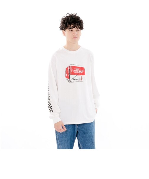 124C1020800 M Vintage Shoe Box L TEE WHITE 688999-0001