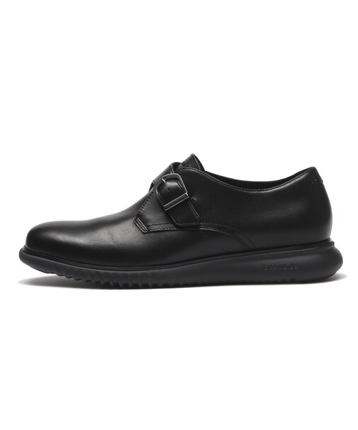 C41933 2.ZEROGRAND MONK STRAP *BLACK / BLACK 696216-0001