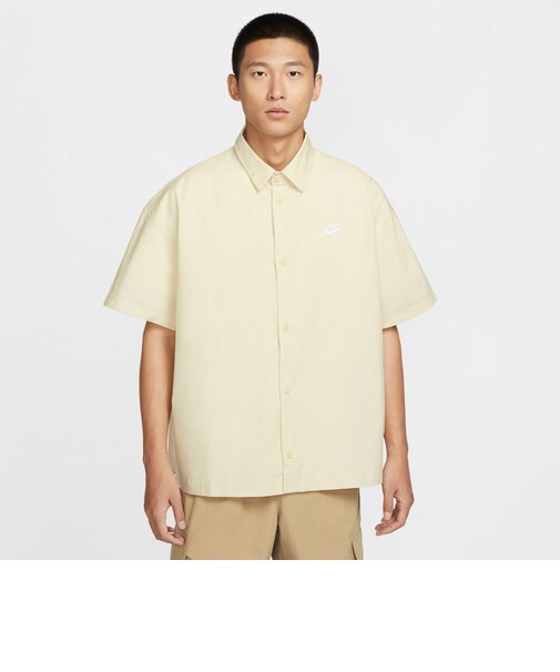HJ2027　M CLB SS BTN SHIRT OS　234LTKAKI/WHT　695660-0002