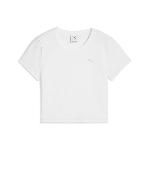 631908 W DARE TO TEXTURED BABY TEE 02WH 693258-0002