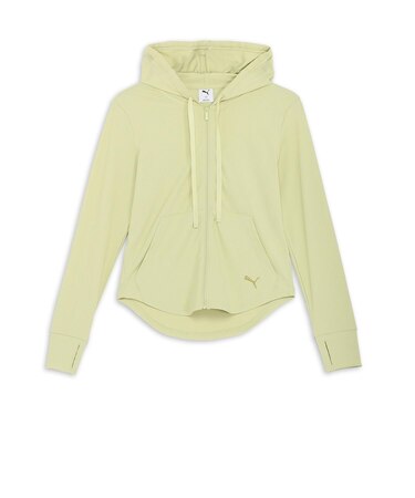 686931 W SUMMER RIB FZ HOODIE 37P.GREEN 691250-0002