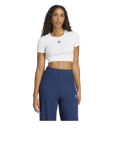 JC9026 W ESS RIB TEE WHITE 689981-0001
