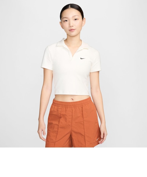 DV7885　W ESS SS POLO CRP　133SAIL/BLACK　663910-0003