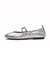W33350　W GRACLYN MARYJANE BALLET FLAT　SILVER LEATHER　696266-0001