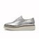 W32193　W OG PLATFORM LACELESS OXFORDS　SILVER TALCA　696279-0001