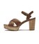 JE80247　CROSS SANDAL 8　CAMEL　692588-0001