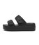 207431-001.　BROOKLYN BUCKLE W　BLACK　690779-0001