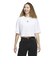 JJ3385　W ESS CROP TEE　WHITE　689991-0001