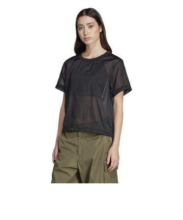 JN6132 W SHEER 3ST TEE BLACK 689992-0001