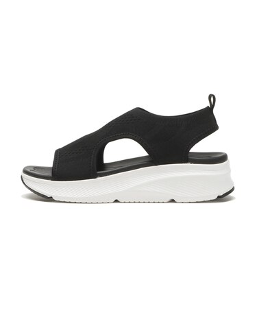 W2059　KNIT SANDAL　BLACK　688110-0001