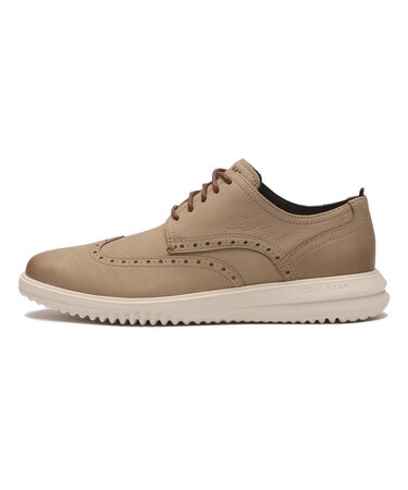 C39828 GRAND+ WINGTIP OXFORD *BEIGE NUBUCK 696222-0001