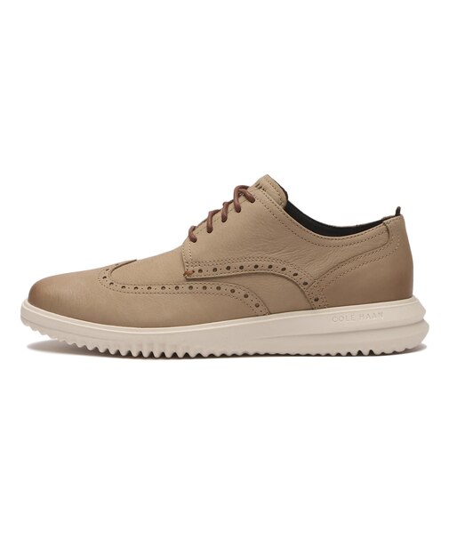 C39828 GRAND+ WINGTIP OXFORD *BEIGE NUBUCK 696222-0001