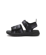 K7169　17-22 DOUBLEFOM SANDAL　BLACK　691518-0001
