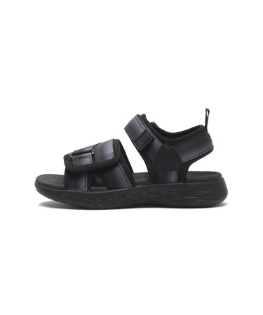 K7169　17-22 DOUBLEFOM SANDAL　BLACK　691518-0001