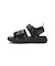 K7169　17-22 DOUBLEFOM SANDAL　BLACK　691518-0001