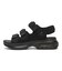 S0056　3BELT SANDAL　BLACK　688400-0001