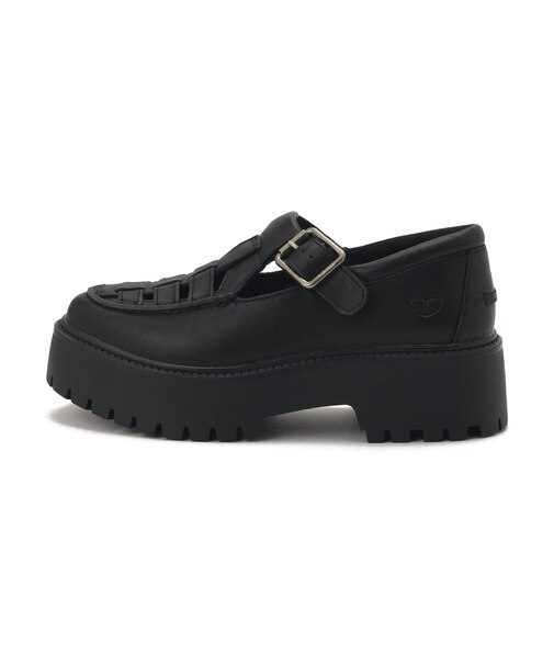 A4188-W02 W's STONE STREET BUCKLE BLK FL GRAIN 691911-0001