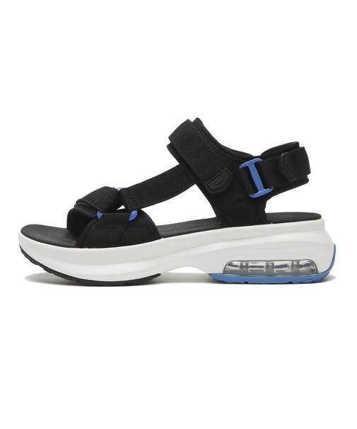 S0055　STRAP SANDAL　BLACK/WHITE　688399-0001