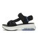 S0055　STRAP SANDAL　BLACK/WHITE　688399-0001