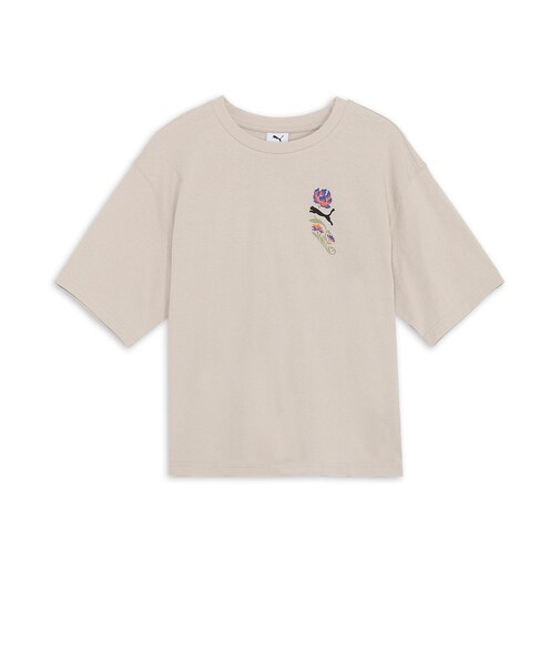 633349 M FLORALSPORT GRAPHICBOXY TEE 68DESERT DUST 696146-0003