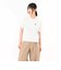 125R3061300　W Collared Cropped Tee　WHITE　695081-0001