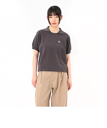 125R3061300　W Collared Cropped Tee　SUMIKURO　695081-0002