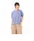 125R3061300　W Collared Cropped Tee　BLUE　695081-0003