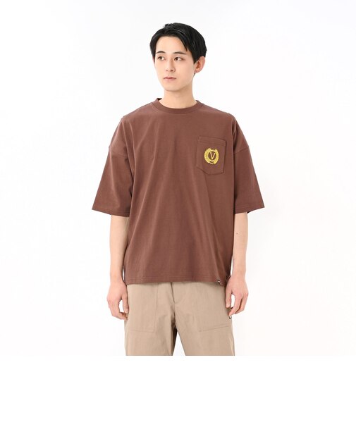 125R1011000　M Emblem PKT TEE　BROWN　695065-0003