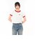 125R3013400　W Logo Ringer TEE　RED　695076-0001