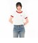 125R3013400　W Logo Ringer TEE　RED　695076-0001