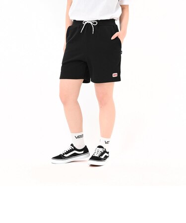 125R3153100　W Set Sweat Short PANTS　BLACK　695074-0002
