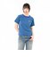 125R3010800　W Multi border Tee　BLUE　695073-0002